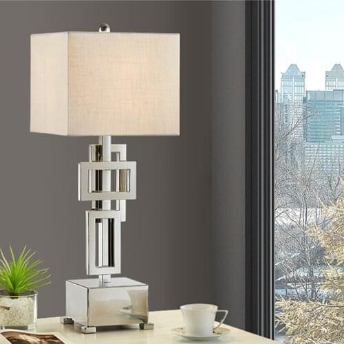 Led e27 Nordic Stainless Steel Fabric LED Lamp.LED Light .Table Light.Table Lamp.Desk Lamp.LED Desk Lamp For Bedroom Store