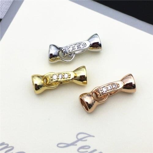 Fashion Jewelry Findings,Alloy Copper Clasps Silver/Gold/Rose Gold Color Clasp Hooks For Necklace&Bracelet Chain Accessories