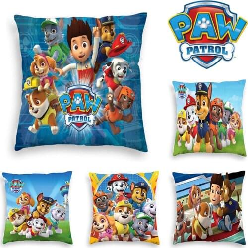 New paw patrol housewares cartoon anime hug pillowcase sofa cushion car waist hemp Wangwang team dog hug pillowcase