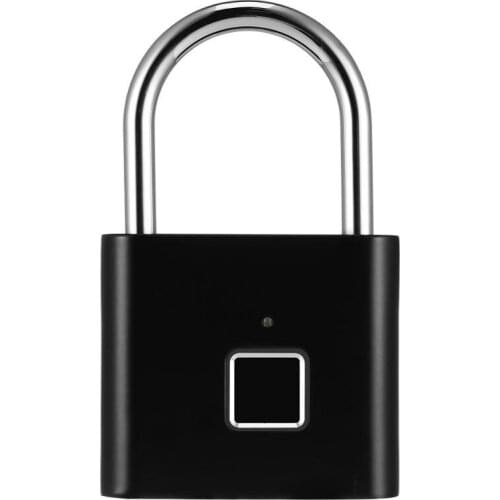 Rechargeable Smart Lock Keyless Fingerprint Lock IP66 Waterproof Anti-Theft Security Padlock Door Luggage Case Lock