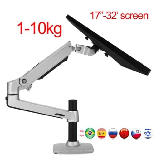 DL-8012 LCD screen Desktop Full Motion 17-32" monitor stand Mechanical Spring Arm Aluminum Monitor Support Loading 10kgs