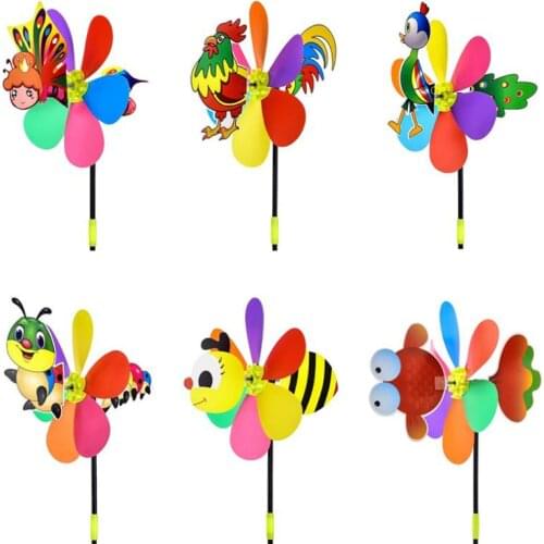 21inch Colorful Plastic Windmill Toys Pinwheel Self-assembly Windmill Home Garden Yard Decor Outdoor Gifts Childrens Toy