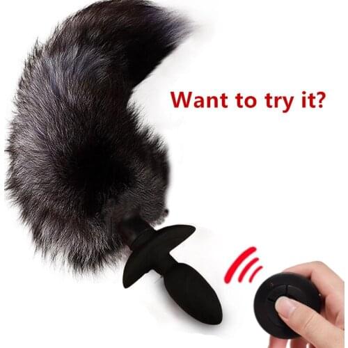 Sex Shop Fox Tail Anal Vibrator For Women Prostate Massager Dildo Adult Game BDSM Erotic Vibrator Sex Toys For Women