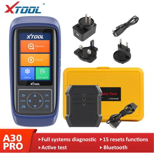 XTOOL A30PRO Newest OBD2 Car Diagnostic Tool Code Read Scanner With 13 Kinds Special Function Free Update PK MK808/CRP429C