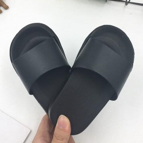 Baby Slippers Boys Girls Summer Children Solid Shoes Non-slip Beach Sandals Toddler Indoor Bath Children Slippers