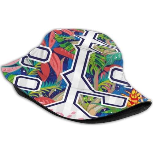 Tropical 89 Unisex Fashion Women Men Breathable Bucket Hats Tropical 89 Flower Garden Tropic Pink Mischelle Pattern Cool 80