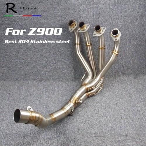 Slip on For kawasaki Z900 Motorcycle Exhaust Headers Fit for 51mm Muffler Stainless Steel Modified 4 Front Elbow Down Pipes