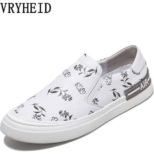 VRYHIED Genuine Leather Men Casual Shoes Fashion Moccasins Breathable Soft Driving Shoes Mens Handmade Chaussure Homme Loafers
