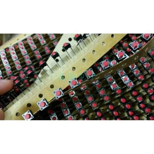 Japan ALPS Alps SKHVBFD010 Touch Switch 6*6*5 Red Head and Two Feet Square Base