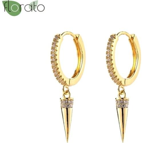 925 Silver Ear Buckle Fashion Retro Rivet Hoops Earrings Women European And American Versatile Earrings Party Jewelry Brincos