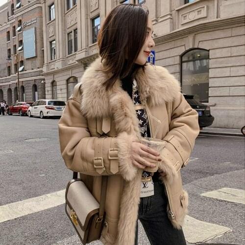 Natural Fur Coat Female Winter Wool Liner Sheepskin Coat Women Clothes 2020 Korean Double Faced Fur Tops 100% Wool Jackets 85176