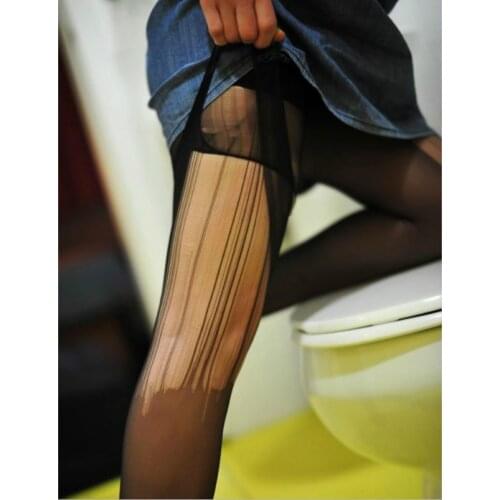2pairs Women Sexy Tear Tights Opening Crotch Night Entertainment Venue Stockings Fashion Cutting Pantyhose