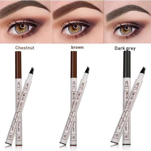 2020 New Eyebrow Enhancer Pen 3 Color Fine Sketch Stay All Day Waterproof Makeup Dropshipping