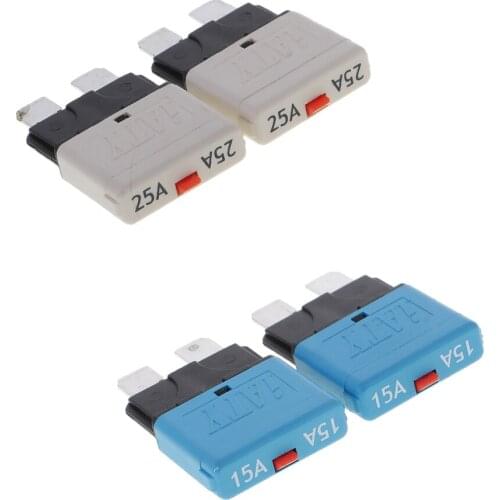 4pcs 15A 25A Automotive Standard Blade Fuses Breaker Electrical Accessories