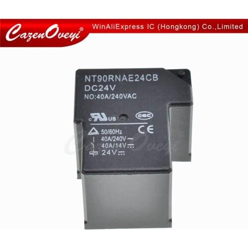 5pcs/lot NT90RNAE12CB DC12V NT90RNAE24CB NT90RHAE24CB DC24V 4PINS 40A 12VDC 24VDC Power Relay