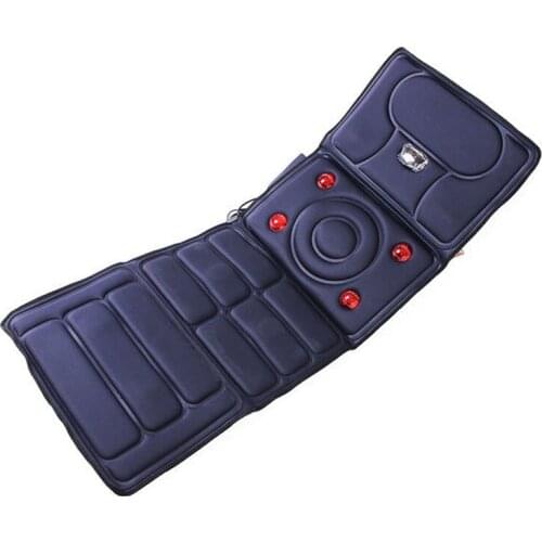 8 Mode Full-Body Massager Far Infrared Relieve Back Fatigue Mattress Cushion Vibration Head