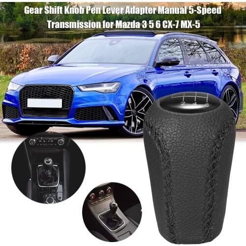 Gear Shift Knob Adapter Manual 5-Speed Transmission for Mazda 3 5 6 CX-7 MX-5 Car Styling