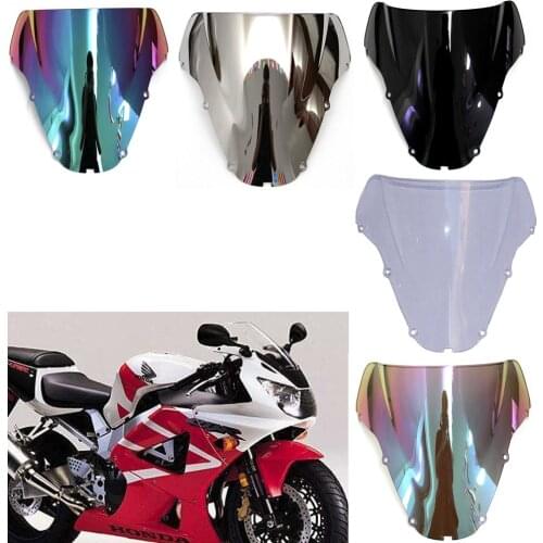 ALLGT 1pc Front Windshield Windscreen Wind Deflectors for Honda CBR900 929 2000 2001