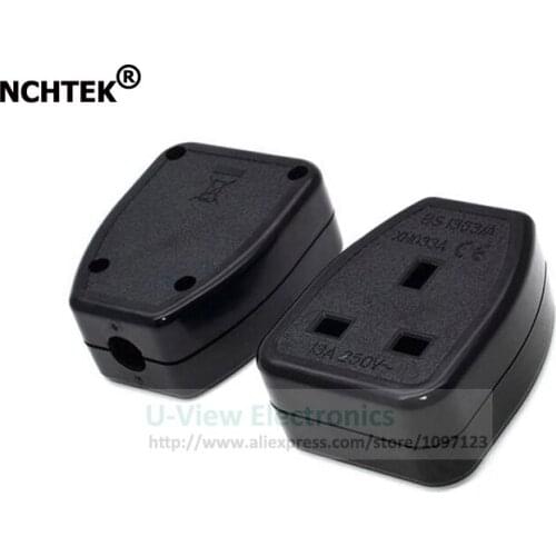 NCHTEK UK British Standard Power Adapter Detachable Female Socket 13A 250V/Free Shipping/10PCS