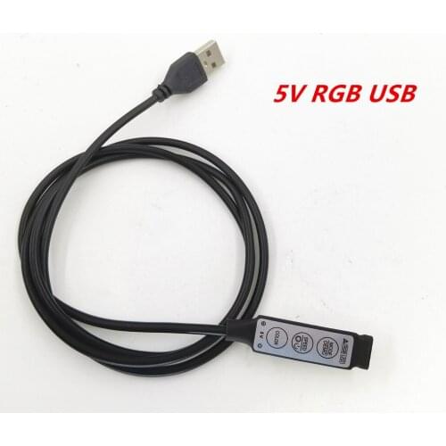 DC5V 3Keys Mini LED RGB Controller Dimmer Driver For RGB 5050/3528 SMD 5V LED Strip Lights