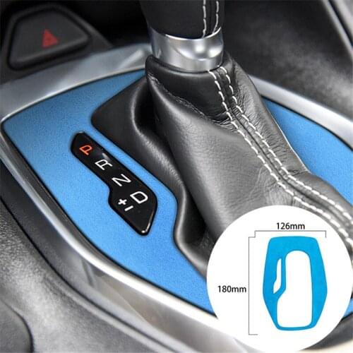 For Chevrolet Camaro 2016-2020 Alcantara Suede Wrapping Car Gear Panel Strip Cover Trim Sticker Internal Mouldings Accessories