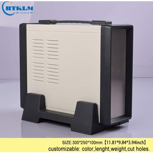 DIY electrical box plastic iron box for electronic project junction box diy instrument case big distribution box 300*250*100mm