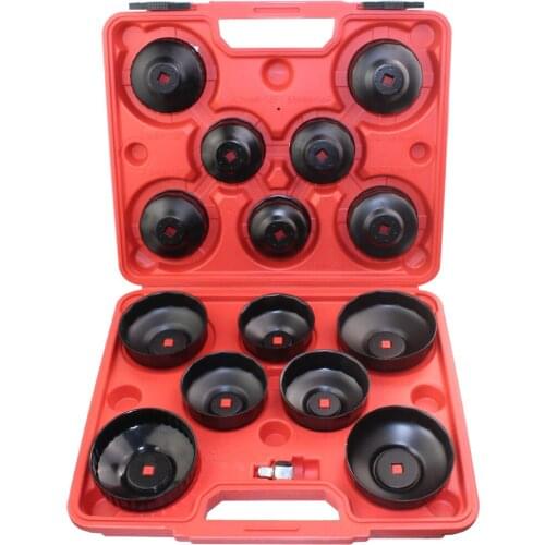 15pcs Cap Type Oil Filter Removal Oil Filter Wrench Fuel Filter Tool