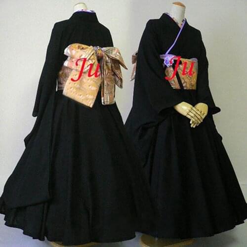 Japan Kimono Gothic Lolita Punk Fashion Dress Cosplay Costume Tailor-made[CK332]