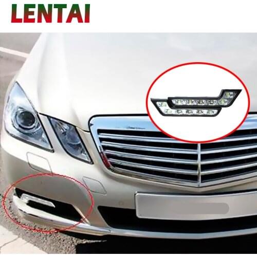 LENTAI 1Set Car LED DRL Lights 12V L Styling Fog Lamp For Toyota Avensis RAV4 Auris Honda Civic Accord Fit CRV Nissan Qashqai