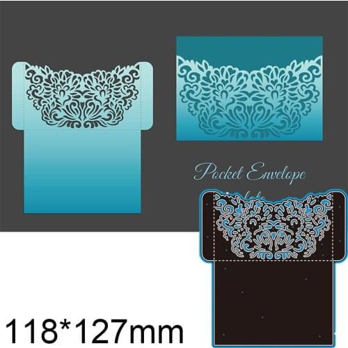Metal Cutting Dies Pocket Envelope Template New Scrapbook paper decoration template Embossing DIY Paper Card Craft 118*127mm