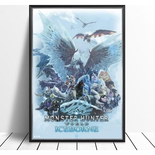 Monster Hunter World: Iceborne Video Game Canvas Poster Home Wall Painting Decoration (No Frame)