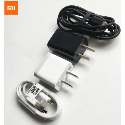 Original Xiaomi Mi 4X 4C USB 5V 2A Travel Charger US Plug Adapter Micro USB Cable For Redmi 7 7A 6A 5A Note 6 5 pro S2/A2 Lite