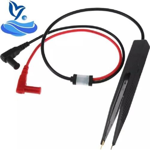 SMD SMT Chip Test Clip Lead Probe Digital Multimeter Meter Tweezer Capacitor Resistance tweezers for FLUKE for Vichy