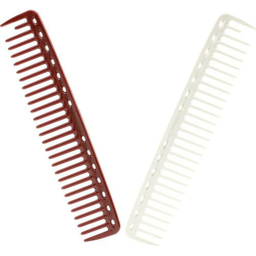 2 Colors Professional Hair Cutting Combs Plastic Wide Tooth Comb Salon Hairdressing Comb Hair Styling Tools Hairdresser Comb
