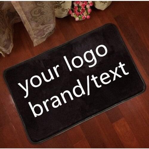 Luxury Customized Logo Brand Text Photo Carpet Rug Floor Mat Carpet photo shop name area rugs livingroom bedroom print tapete