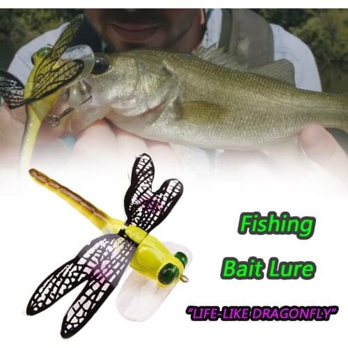 Fishing Bait 7cm/6g Dragonfly Dry Flies Insect Fly Fishing Lure Trout Popper Artificial Bait Wobblers For Trolling Hard Lure