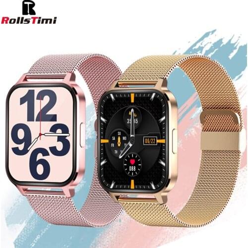 Rollstimi new smart watch mens full touch fitness tracker IP678 waterproof ladies sports smart bracelet for Xiaomi Android IOS