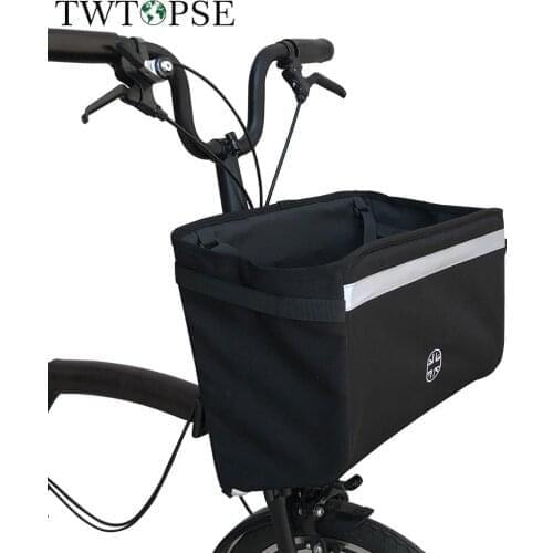 TWTOPSE Cycling Bicycle Bike Bag With Rain Cover For Brompton Dahon Tern Fnhon 3SIXTY Folding Bike With Bike Front Carrier Block
