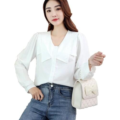 YOMING Summer Women Fashion Solid Color Chiffon Shirt Breathable Ladies Blouse