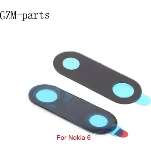 GZM-parts 20pcs/lot Rear Back Camera Lens Glass With Sticker Phone Replacement Parts For Nokia 6 6.2 5 5.1 6.1 3.1 plus