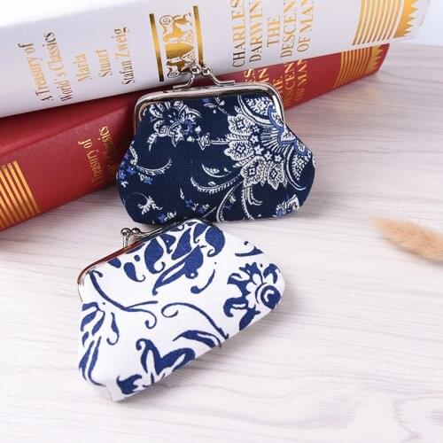 Women Retro Canvas Coin Purse Kids Wallet Girls Money Bag Children Gift