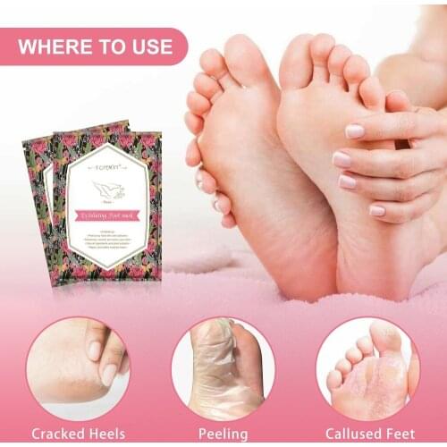 1Bag=2pcs feet care Exfoliating Foot Mask For Pedicure For Feet Peeling Foot Mask Health Care Skin Care Feet Dead Skin Removal