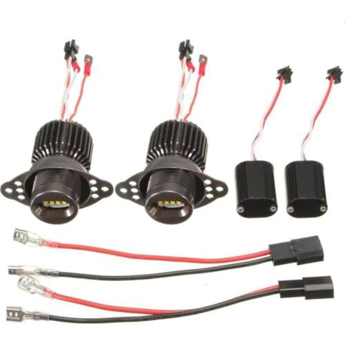 1 Pair 20W LED Angel Eyes Marker Halo Ring Light Bulb For BMW E90 LCI