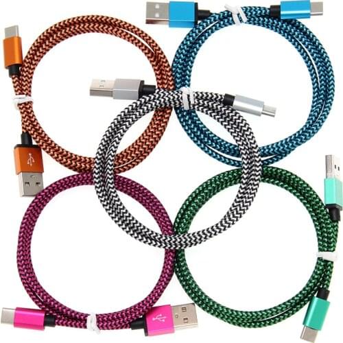 100pcs/lot 1M 2M 3M Type C Micro USB Charging Cable For Iphone X 7 8 6 Xs Max XR For Samsung S9 Cord