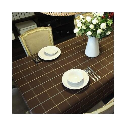 Plaid Tablecloths Polyester Waterproof Table Cover Modern Brand Eurpore style Table Cloth