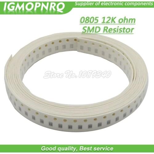 300pcs 0805 SMD Resistor 12K ohm Chip Resistor 1/8W 12K ohms 0805-12K