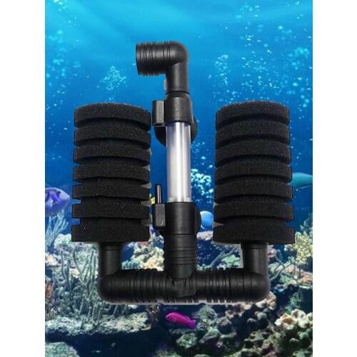 Aquarium Biochemical Sponge Pneumatic Filter Double Headed Filter Replacement Sponge Can Supplying More Oxygen For Fish Tank