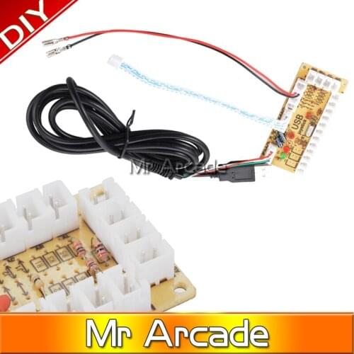 Free shipping Zero Delay Arcade USB Encoder PC to Joystick Control panel For MAME (2pin + SANWA Type Push buttons)Mame Jamma PC