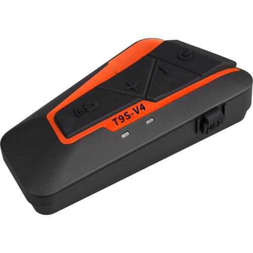 T9Sv4 4 Person Bluetooth Motorcycle Helmet Intercom Headsets,BT Wireless Communication Switch Phone,Intercom and Music