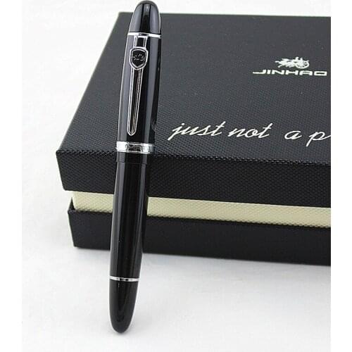 Jin hao 159 18KGP BROAD Nib Fountain Pen colorful series Pen Ink Pen Material School Supplies 15*1.8cm